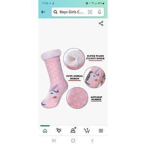 NWT SWEET HOME KIDS SLIPPER SOCKS